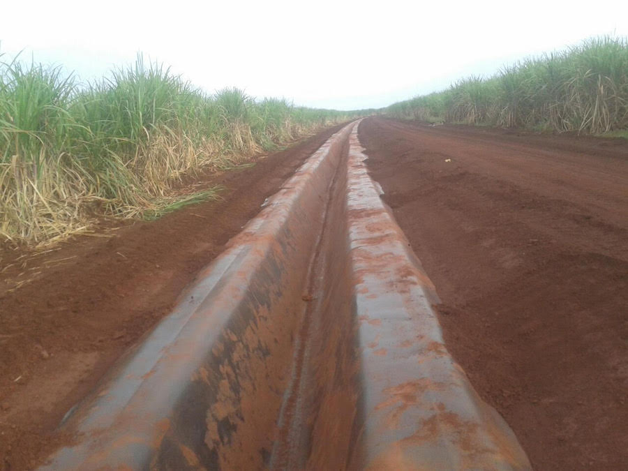 Canal de Vinhaça – Usina Guaíra 2016
